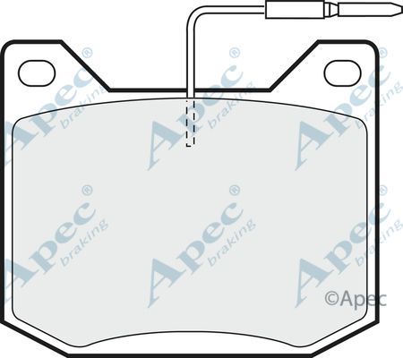 APEC BRAKING Комплект тормозных колодок, дисковый тормоз PAD562